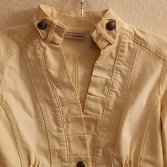 CHICO'S Platinum Women Size 0 Yellow Color ?? - Picture 9 of 12